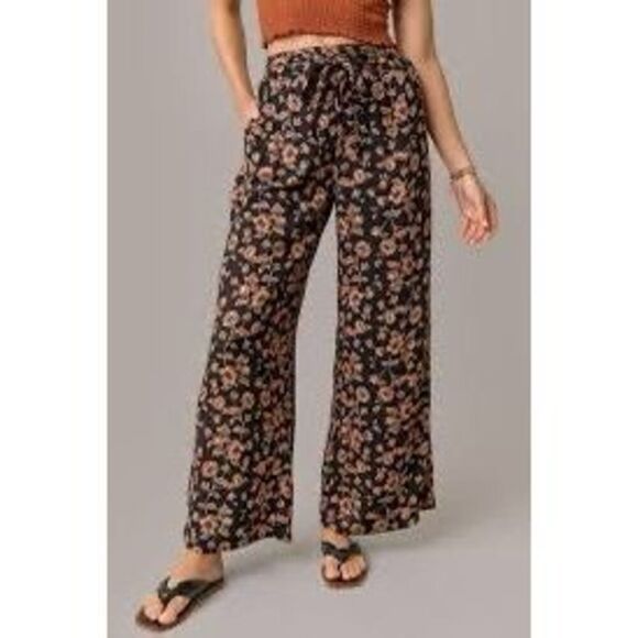 Francesca’s mi ami floral wide leg pants size s - Picture 2 of 9